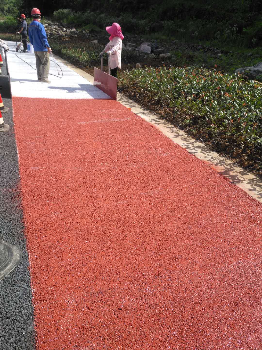 秦皇岛路面改色喷涂施工